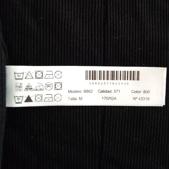 Black Massimo Dutti V-neck Tank Top, Medium - Picture 5 of 6